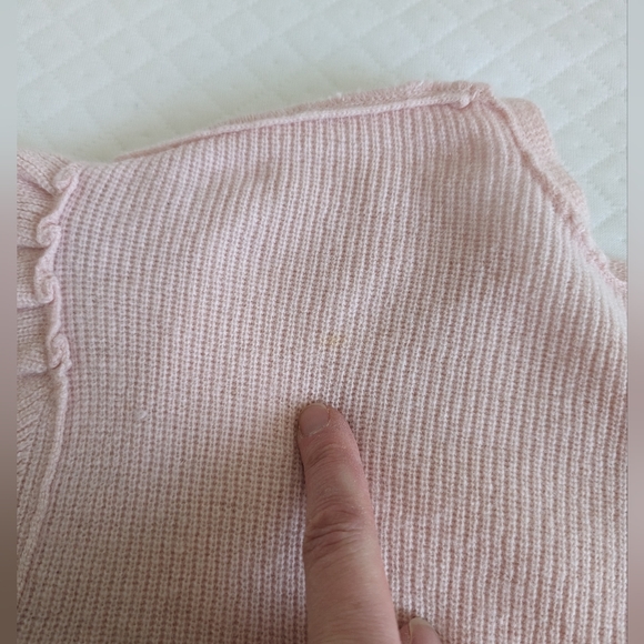 Elisabeth Williams by Blair Lambswool Angora Pink Button Down Sweater, size XL - Picture 13 of 13